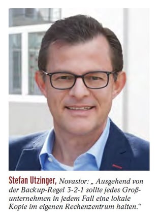 Stefan Utzinger Geschäftsführer NovaStor